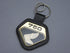 K0 Keychain Black Leather (Black x Gold)