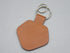 K0 Brown Leather Keychain (Black x Silver)