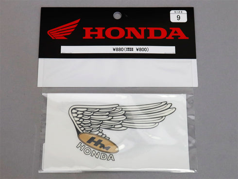 HONDA wing mark old white wing left and right