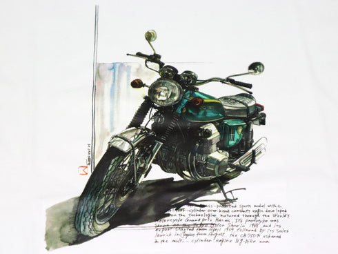 CB750K Tシャツ(キャンディブルーグリーン)