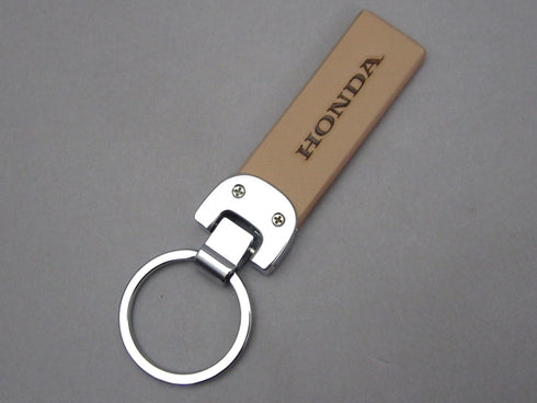 HONDA Leather Key Ring (Beige)