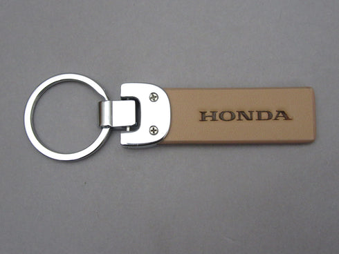 HONDA Leather Key Ring (Beige)