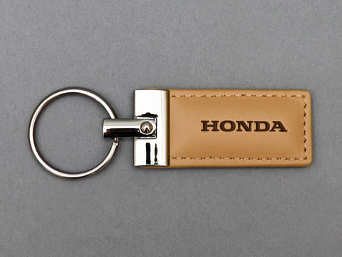 :レザーキーリング (ベージュ)