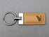 :レザーキーリング (ベージュ)