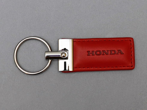 :レザーキーリング (レッド)
