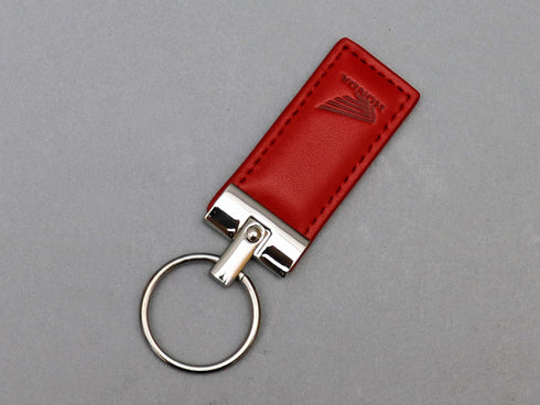 :レザーキーリング (レッド)