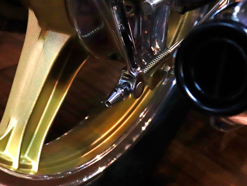 ^CB750K CB400F Custom Rear Brake Adjust Nut (Chrome)