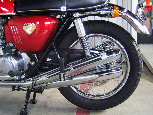 +*CB750 K0 無番エキゾーストマフラーセット 後期型太芯タイプ