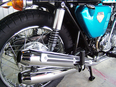 :CB750 K0 無番エキゾーストマフラー初期型レンコンタイプCOMP.#1(ワケ有り)