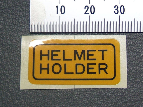 Helmet holder caution (English version)