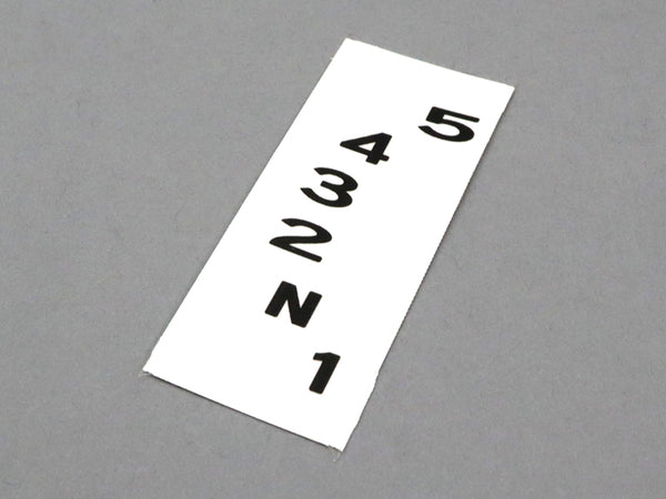 +車検用シフトパターンステッカー