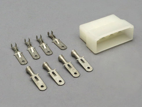 +CB750K ACGハーネスの8極カップラー(フックなし)と端子セット