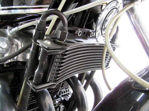CB400F CB750K オイルクーラーキット ACTIVE (ブラックxブラック)