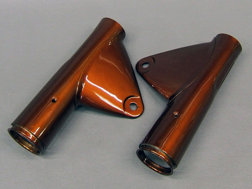 *CB750 K0,K1 Front Fork Cover Set (Candy Garnet Brown)