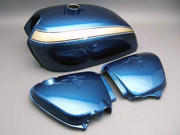 CB750 K2 Tank & Side Cover Set (Planet Blue Metallic