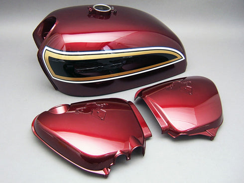 ^CB750 K6 タンク&サイドカバーセット (キャンディアンタレスレッド)