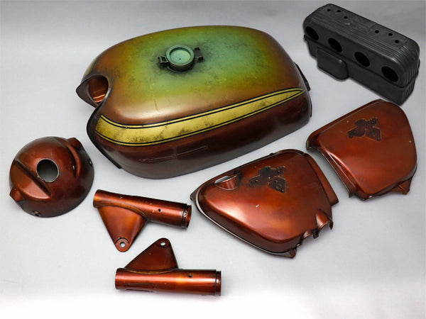 ^CB750 K1 外装セット(キャンディガーネットブラウン)ヤレ塗装