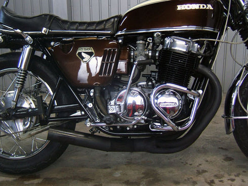 *CB750K エキゾースト手曲げ集合マフラー (ブラック)