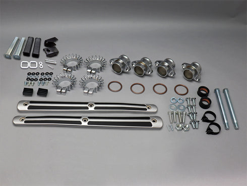 :CB750K0 無番エキゾーストマフラー取付セット(梨地プロテクター)