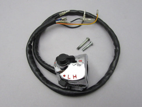 CB750 K0,K1スターターライティング黒キルスイッチ クロームメッキ (中古品)