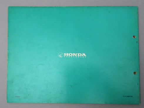 CB750 F2 domestic genuine parts list