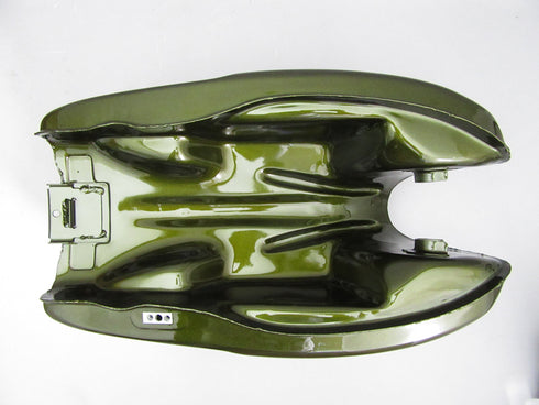 Used CB350F Tank Paint Set (Candy Bacchus Olive Custom)