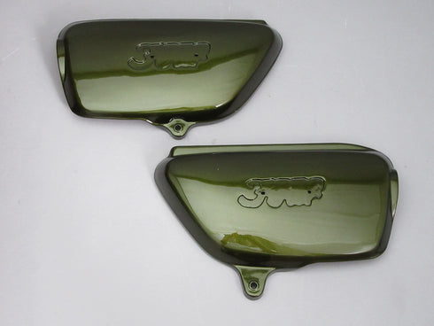 Used CB350F Tank Paint Set (Candy Bacchus Olive Custom)