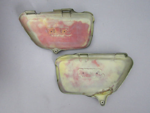Used CB350F Tank Paint Set (Candy Bacchus Olive Custom)