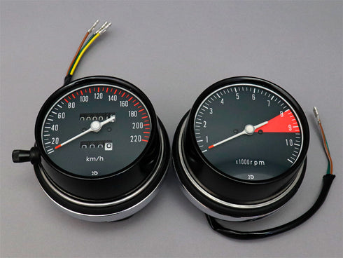 CB750 K6スピードメーターASSY(km) & タコメーターASSYセット