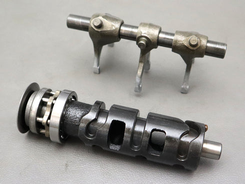 CB400F gear shift fork, shaft, drum set