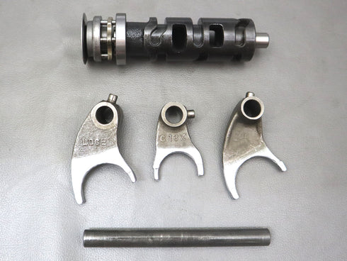 CB400F gear shift fork, shaft, drum set