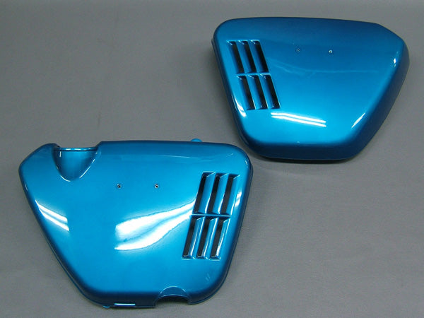 CB750 K0 Side Cover Set (Candy Blue Green) (Defective)