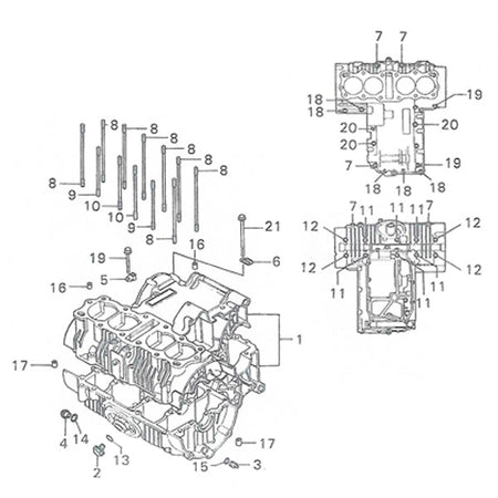 E-12.クランクケース (CB400F)