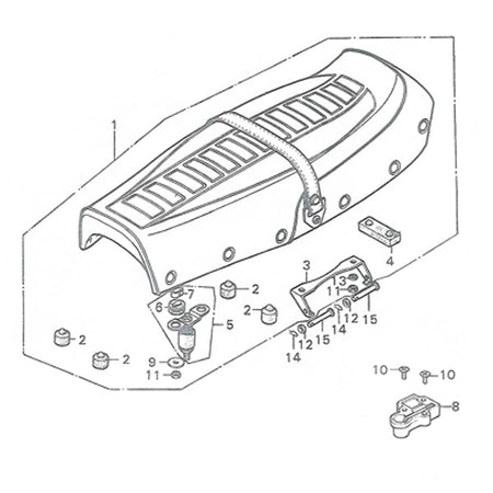 F-13. Seat (CB400F)