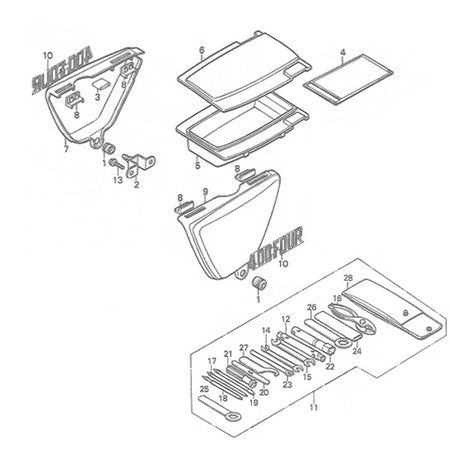 F-14. Side Cover Tool (CB400F)