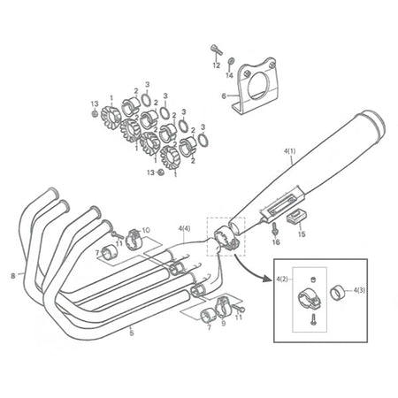 F-17. Exhaust Muffler (CB400F)