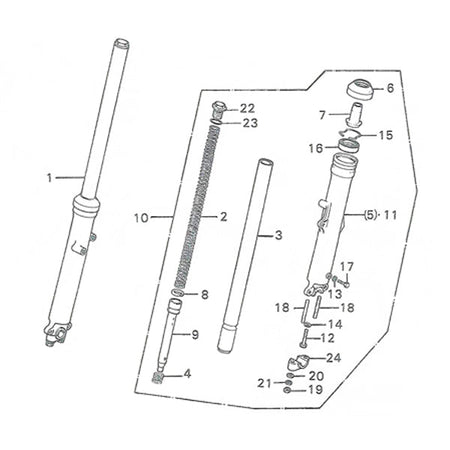 F-7. Front Fork (CB400F)