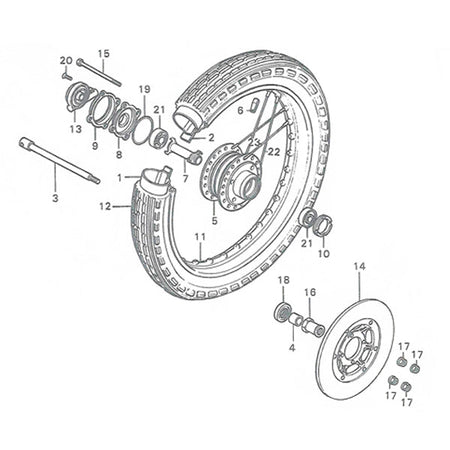 F-9. Front Wheel Disk (CB400F)