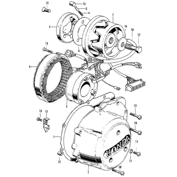 E-10.A.C. Generator Dynamo Rotor (CB750K) – MOTORCYCLE 闇矢屋