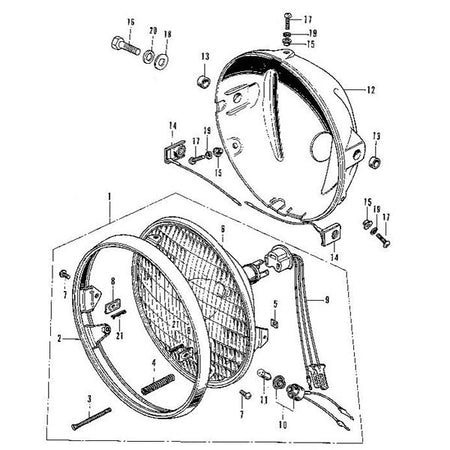 F-22. Headlight (CB750K)
