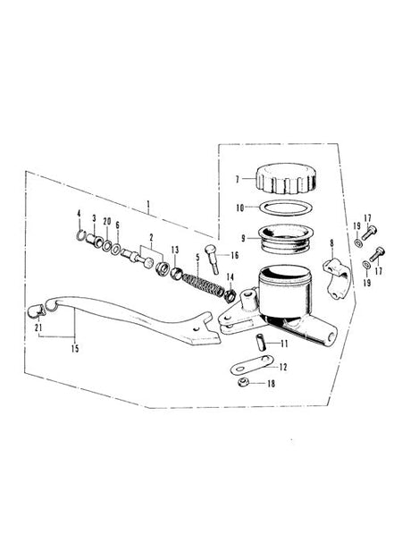 F-4. Brake Master Cylinder (CB350F)