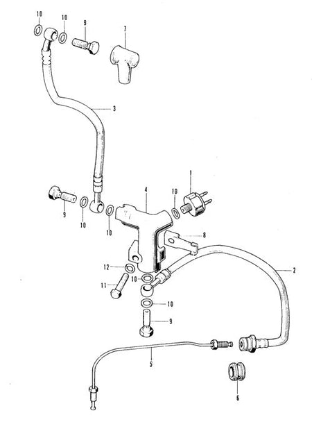 F-5. Front Brake Hose (CB350F)