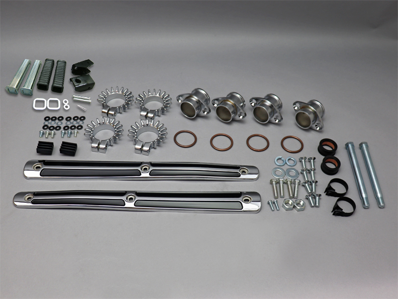 CB750 K0 NO NUMBER EXHAUST MUFFLER INSTALLATION SET (CHROME PROTECTOR) / 8714.10 - Click Image to Close