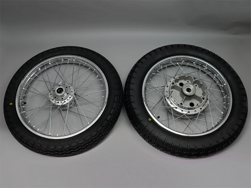 CB750 K0 WHEELS ASSY, FRONT AND REAR - Click Image to Close